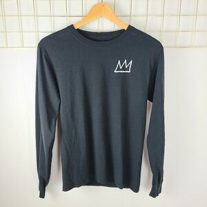 Jean-Michel Basquiat Graphic Long Sleeve Black T-Shirt